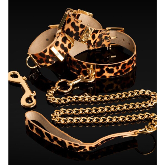 Honey Birdette Leopard Limited Edition Bondage Kit🐆🖤 - Collar & Cuff Set - Picture 1 of 4